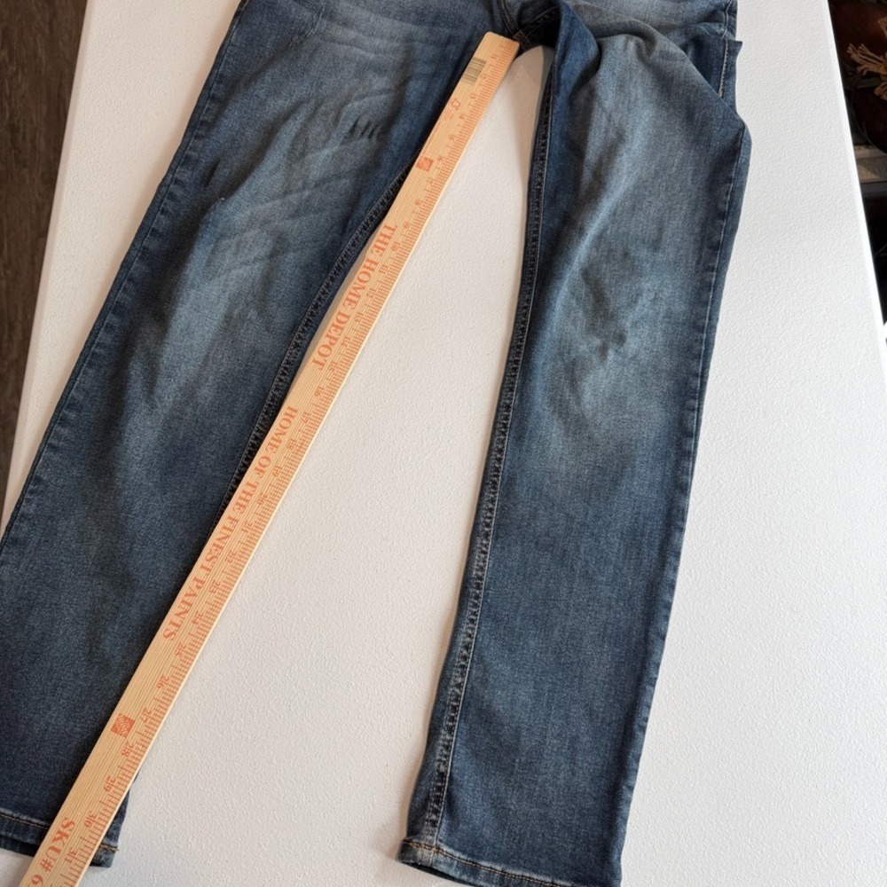 Coca-Cola Jeans Mens Jeans 32 Blue Skinny Stretch‎ Distressed Whiskered Denim - Picture 4 of 16
